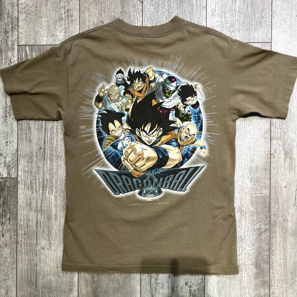 Vintage 90s 1998 Dragon Ball Z Tee Brown Size Large